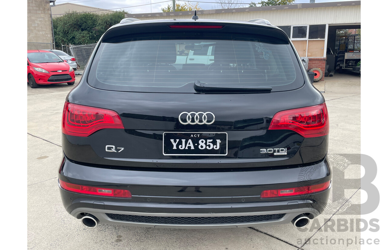 04/2012 Audi Q7 3.0 TDI QUATTRO AWD MY12 4D Wagon Black 3.0L