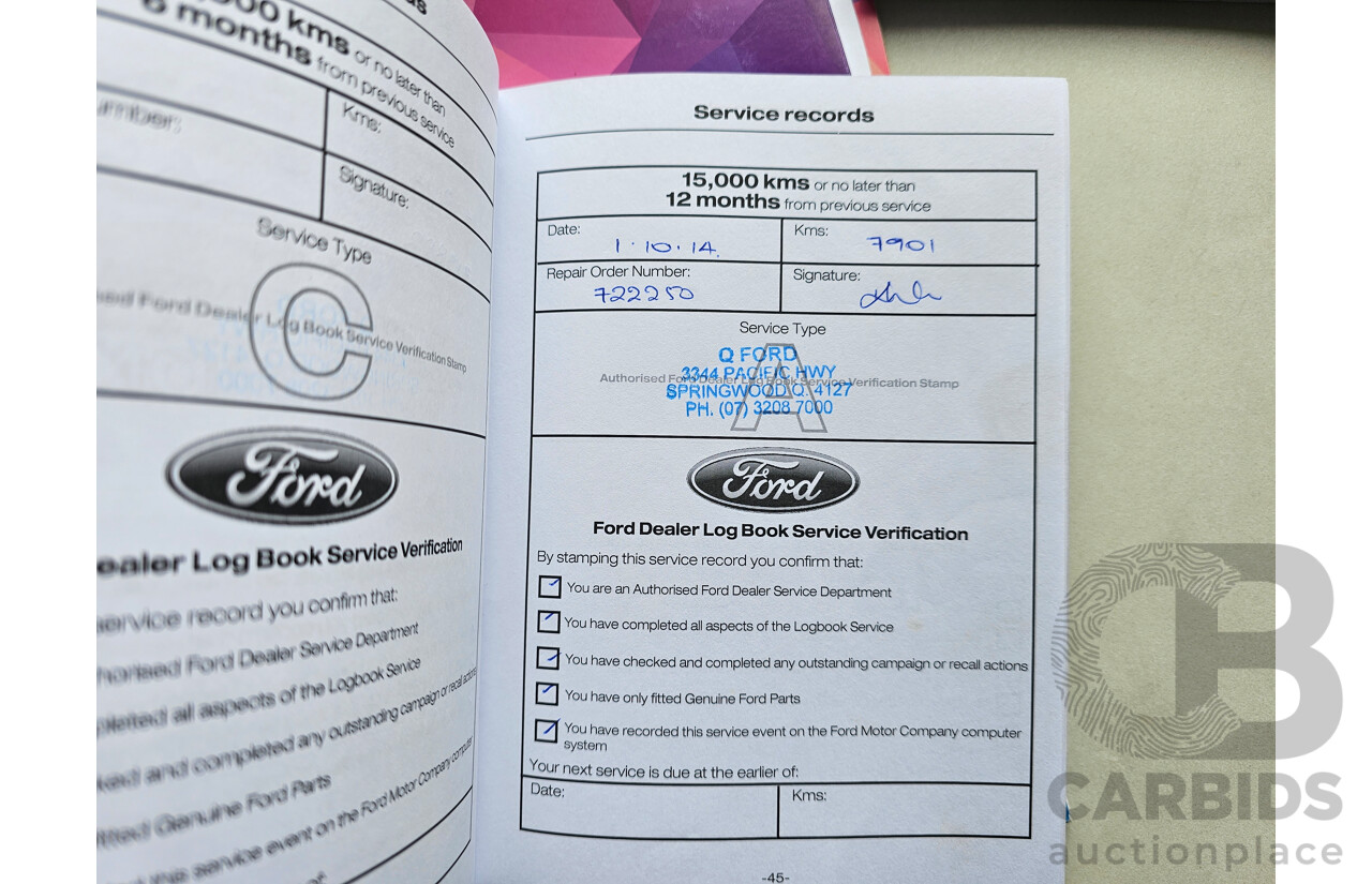 7/2013 Ford Fiesta ST WZ 3d Hatchback Orange 1.6L