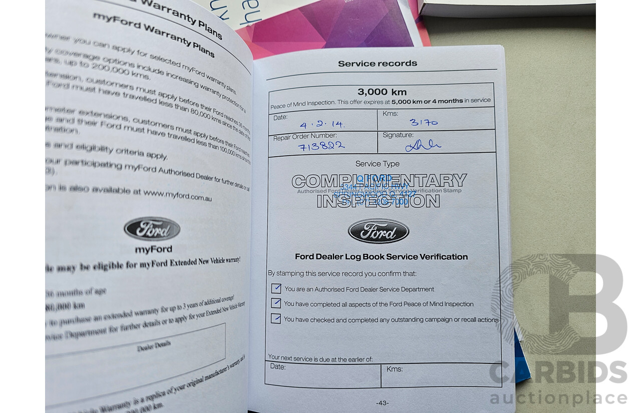 7/2013 Ford Fiesta ST WZ 3d Hatchback Orange 1.6L