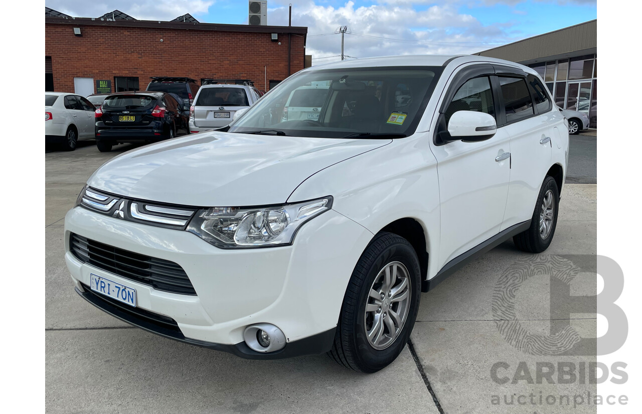 05/2013 Mitsubishi Outlander LS (4x4) AWD ZJ 4D Wagon White 2.4L