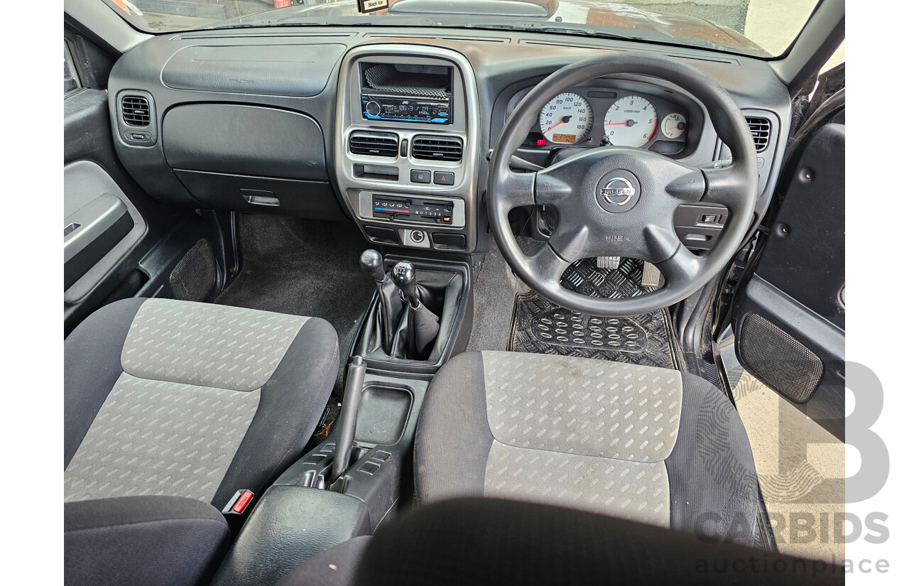 7/2009 Nissan Navara ST-R (4x4) D22 MY08 Dual Cab P/Up Black 2.5L