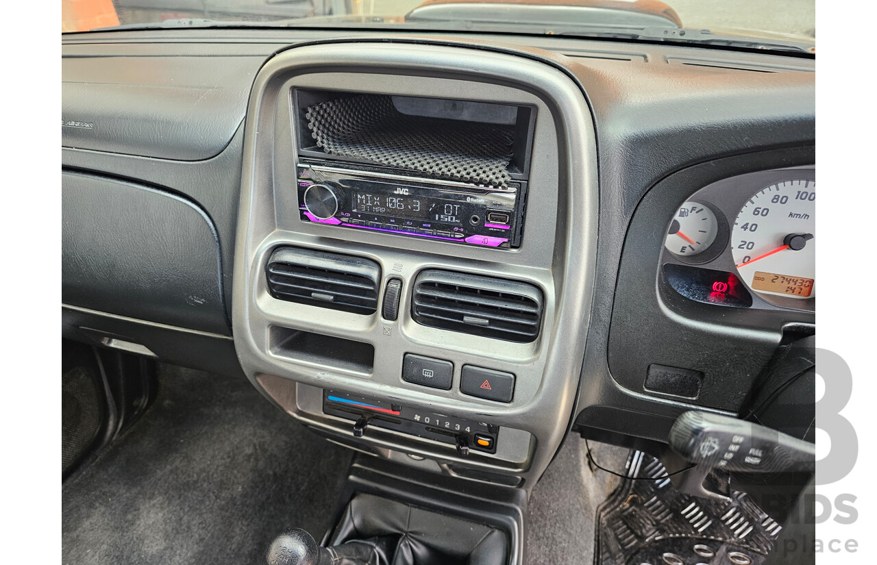 7/2009 Nissan Navara ST-R (4x4) D22 MY08 Dual Cab P/Up Black 2.5L