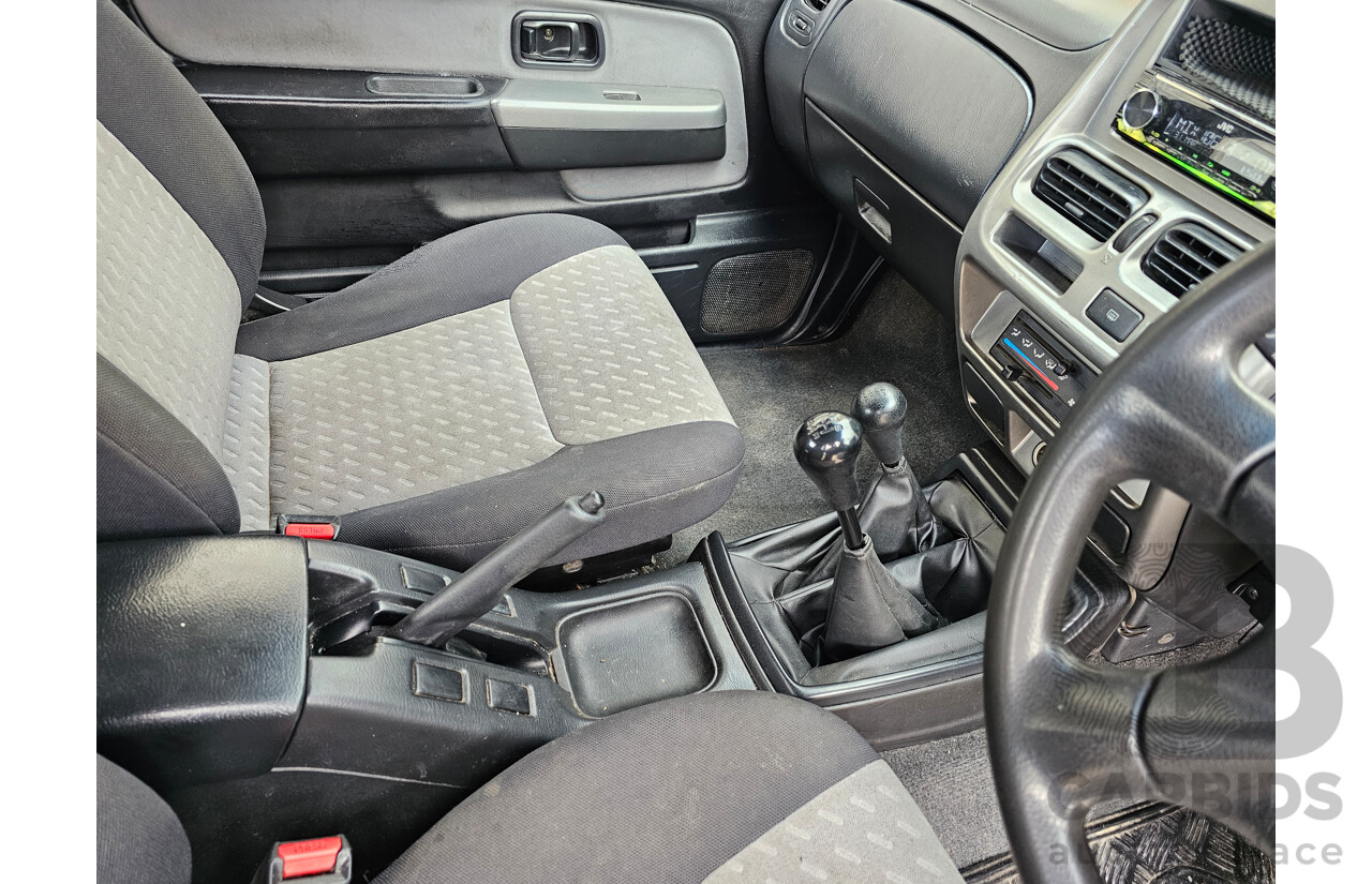 7/2009 Nissan Navara ST-R (4x4) D22 MY08 Dual Cab P/Up Black 2.5L