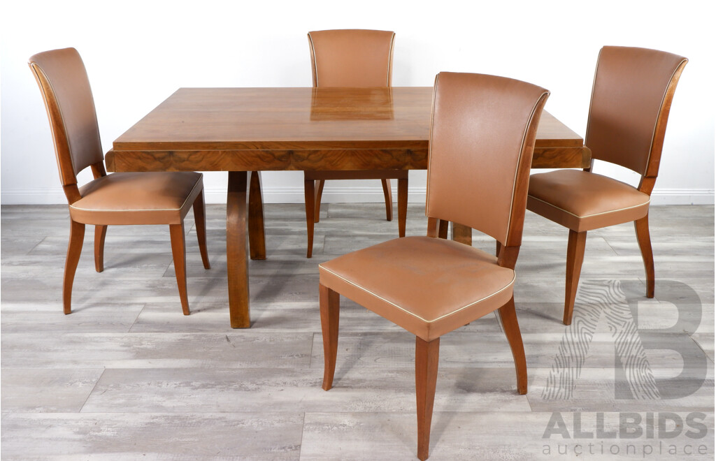 Art Deco Five Piece Dining Suite