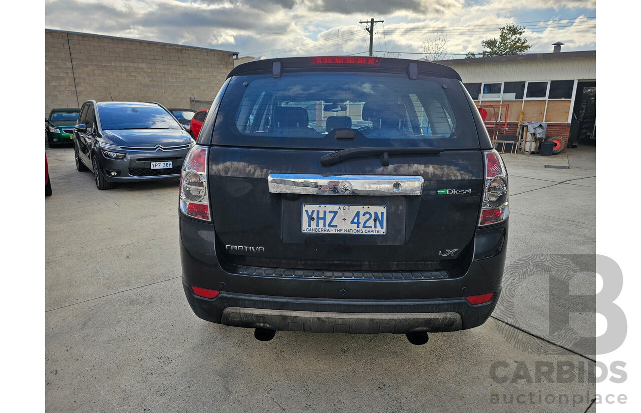 5/2012 Holden Captiva 7 LX (4x4) CG SERIES II 4d Wagon Black 2.2L