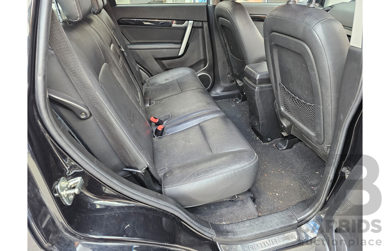 5/2012 Holden Captiva 7 LX (4x4) CG SERIES II 4d Wagon Black 2.2L