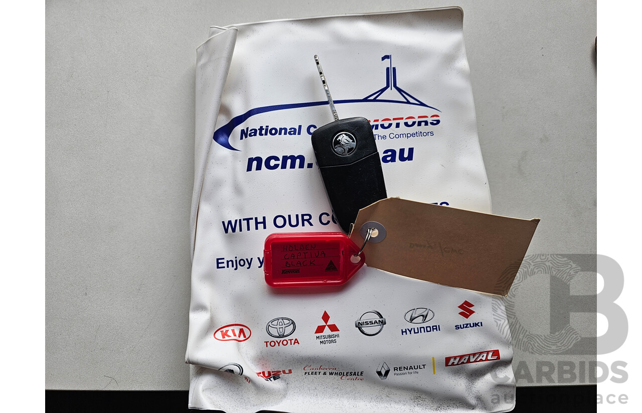 5/2012 Holden Captiva 7 LX (4x4) CG SERIES II 4d Wagon Black 2.2L