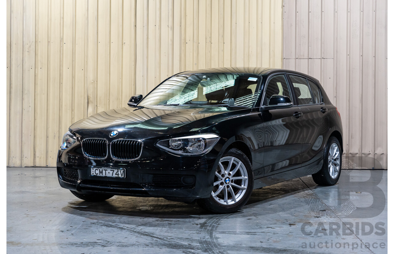 6/2013 BMW 116i F20 5d Hatchback Black Turbo 1.6L
