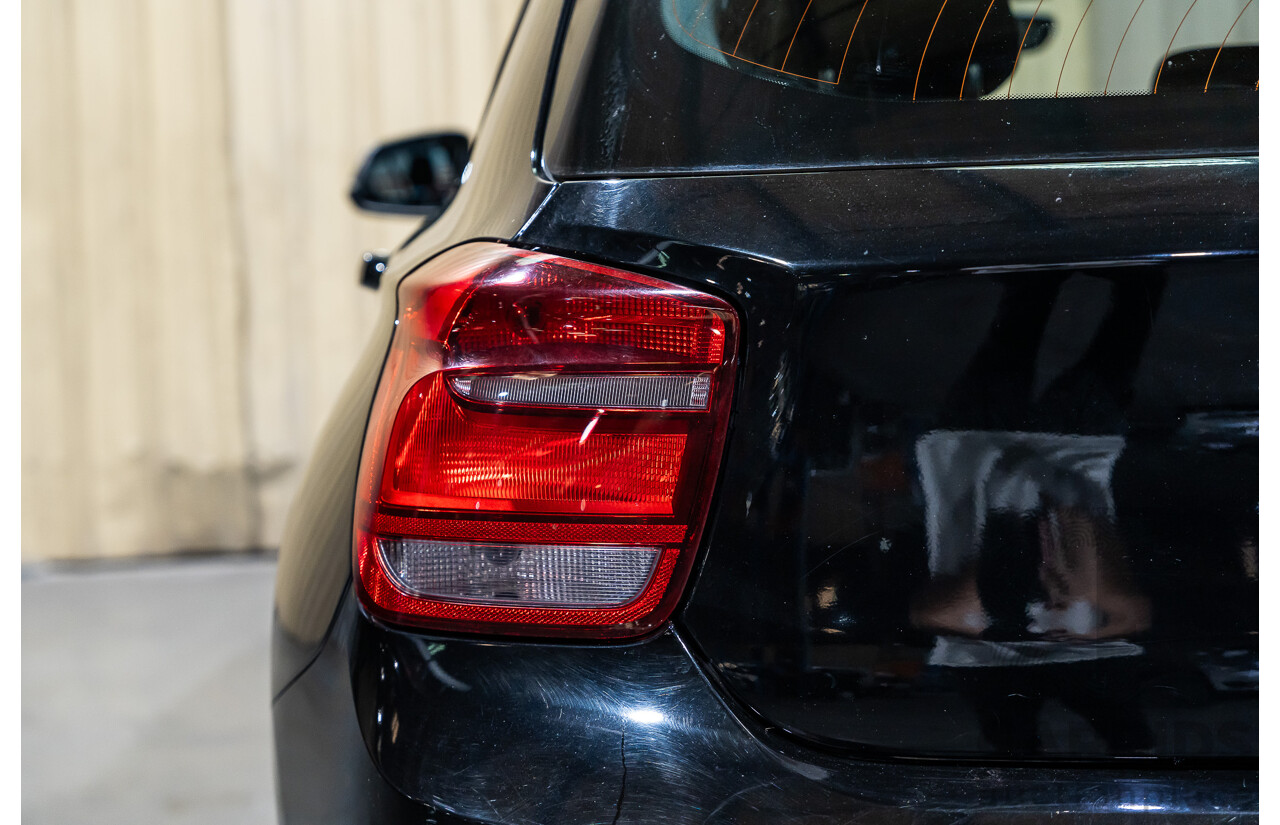 6/2013 BMW 116i F20 5d Hatchback Black Turbo 1.6L