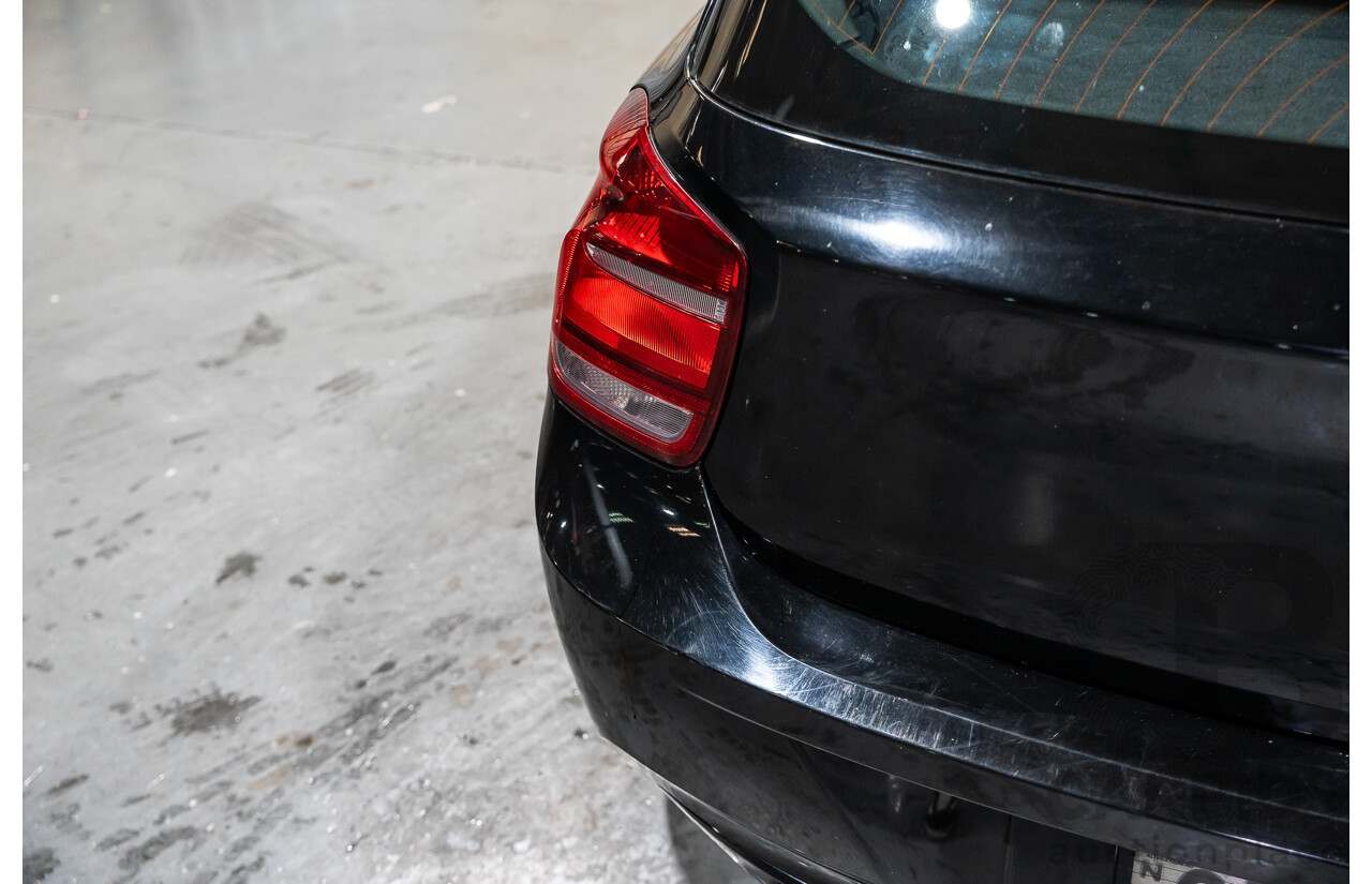 6/2013 BMW 116i F20 5d Hatchback Black Turbo 1.6L