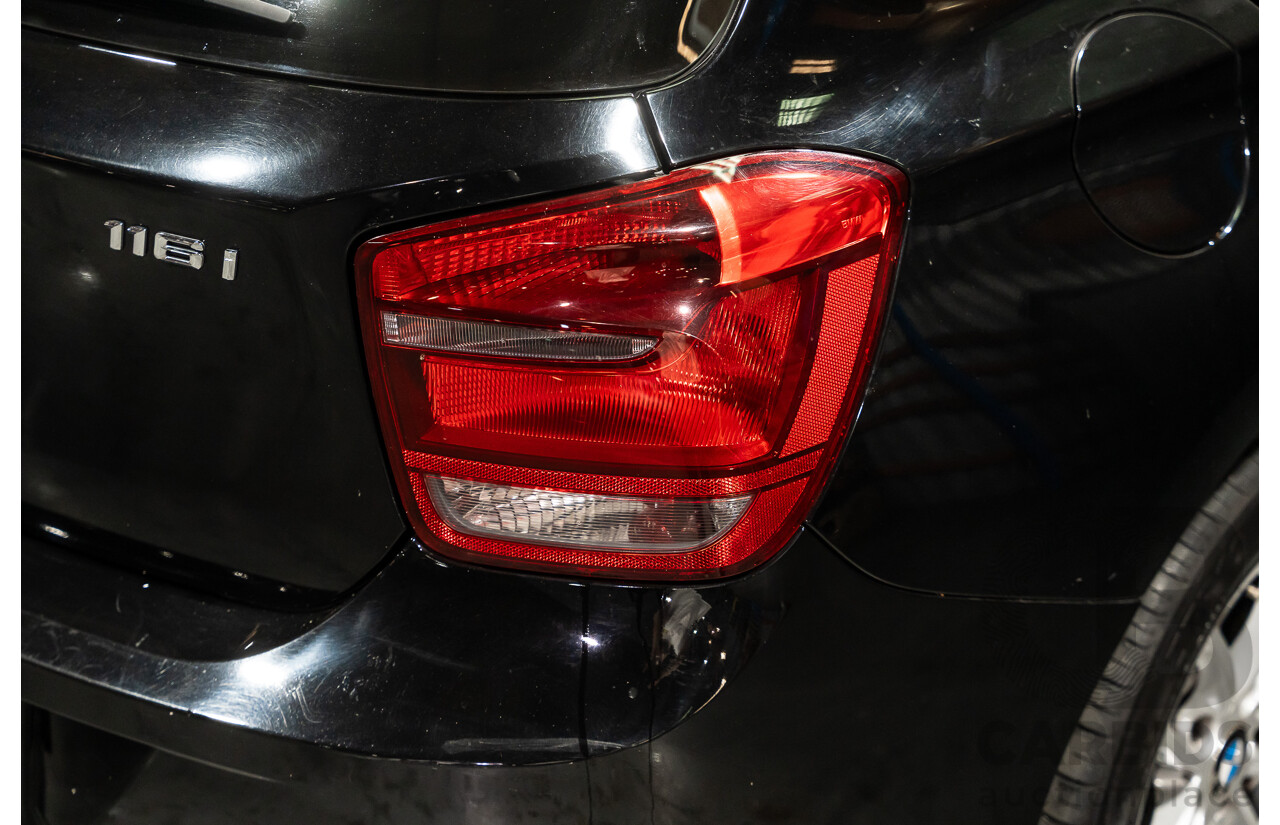 6/2013 BMW 116i F20 5d Hatchback Black Turbo 1.6L