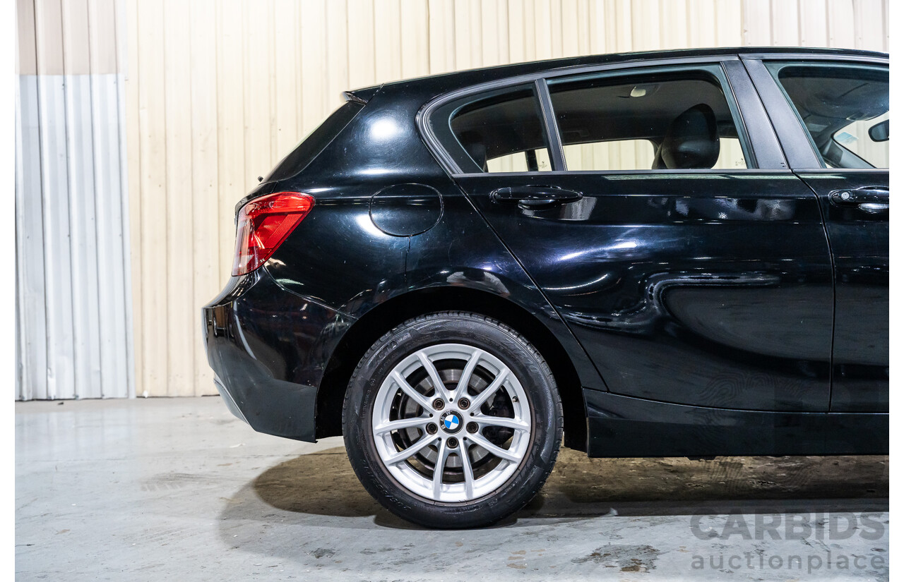 6/2013 BMW 116i F20 5d Hatchback Black Turbo 1.6L