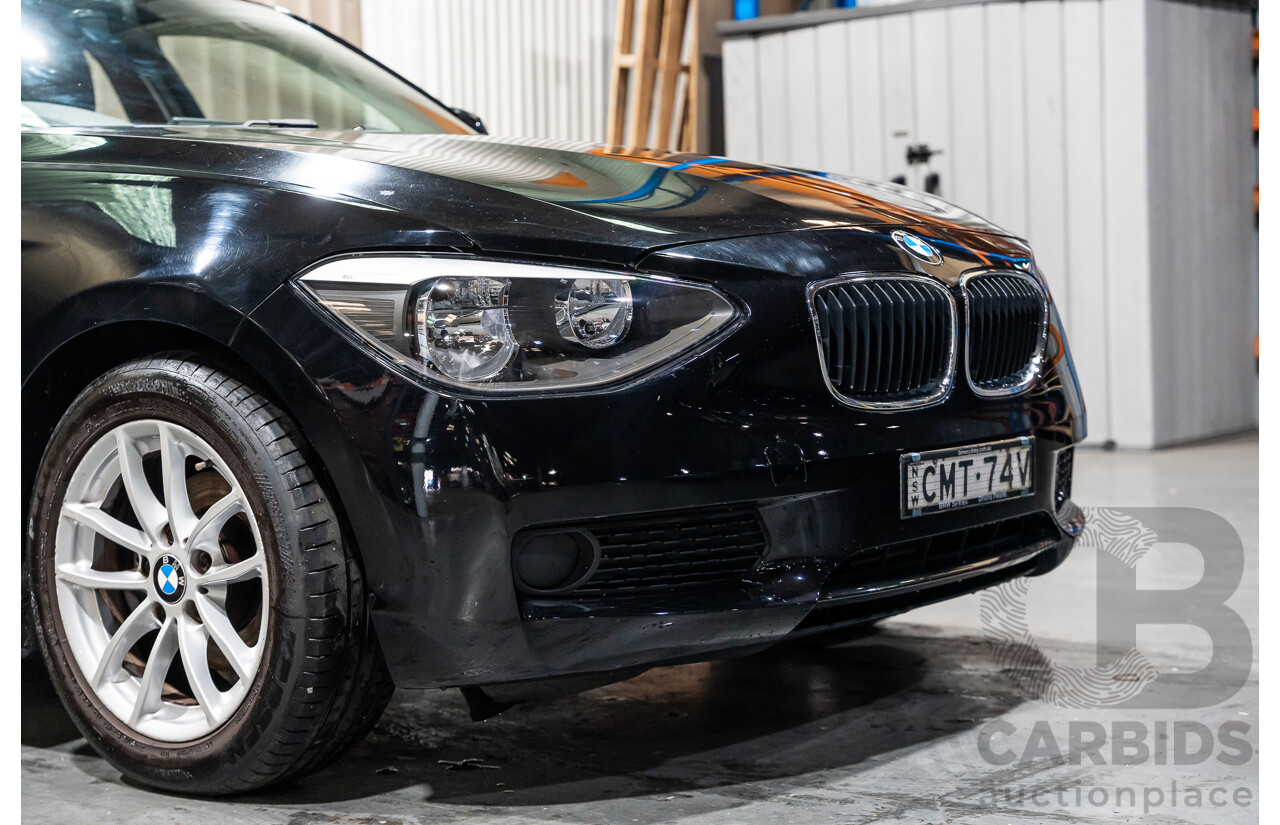 6/2013 BMW 116i F20 5d Hatchback Black Turbo 1.6L