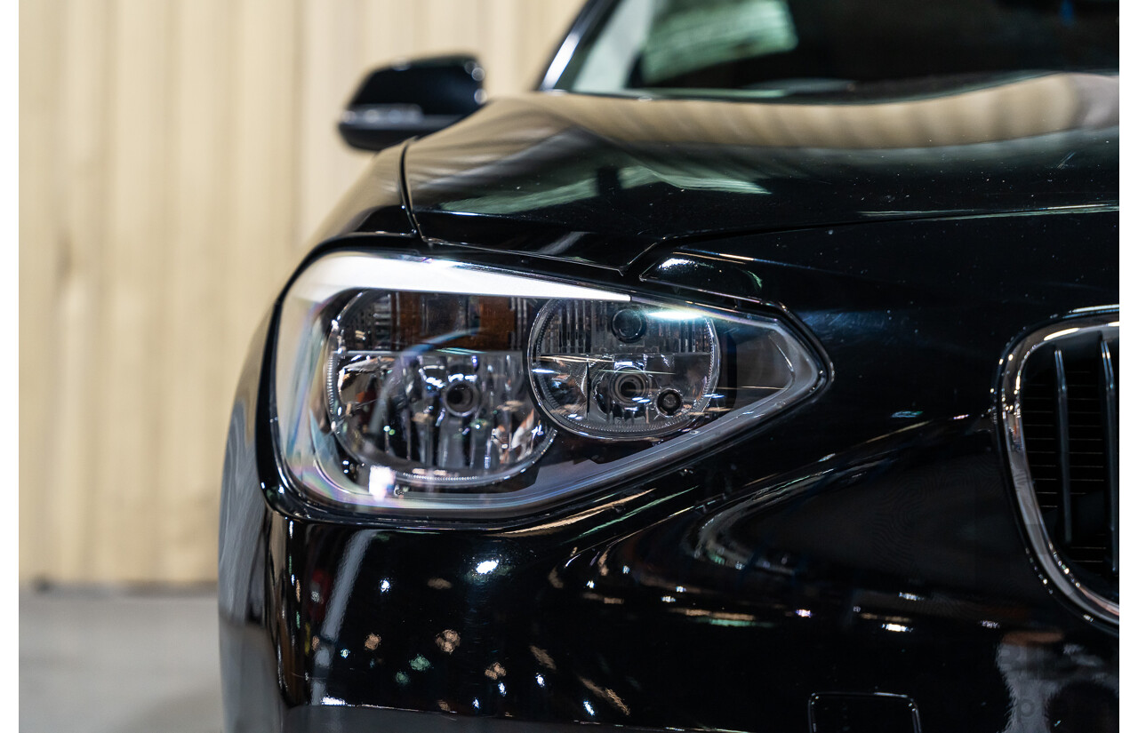 6/2013 BMW 116i F20 5d Hatchback Black Turbo 1.6L