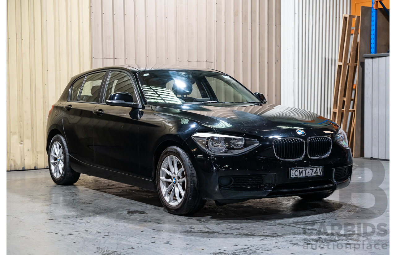 6/2013 BMW 116i F20 5d Hatchback Black Turbo 1.6L