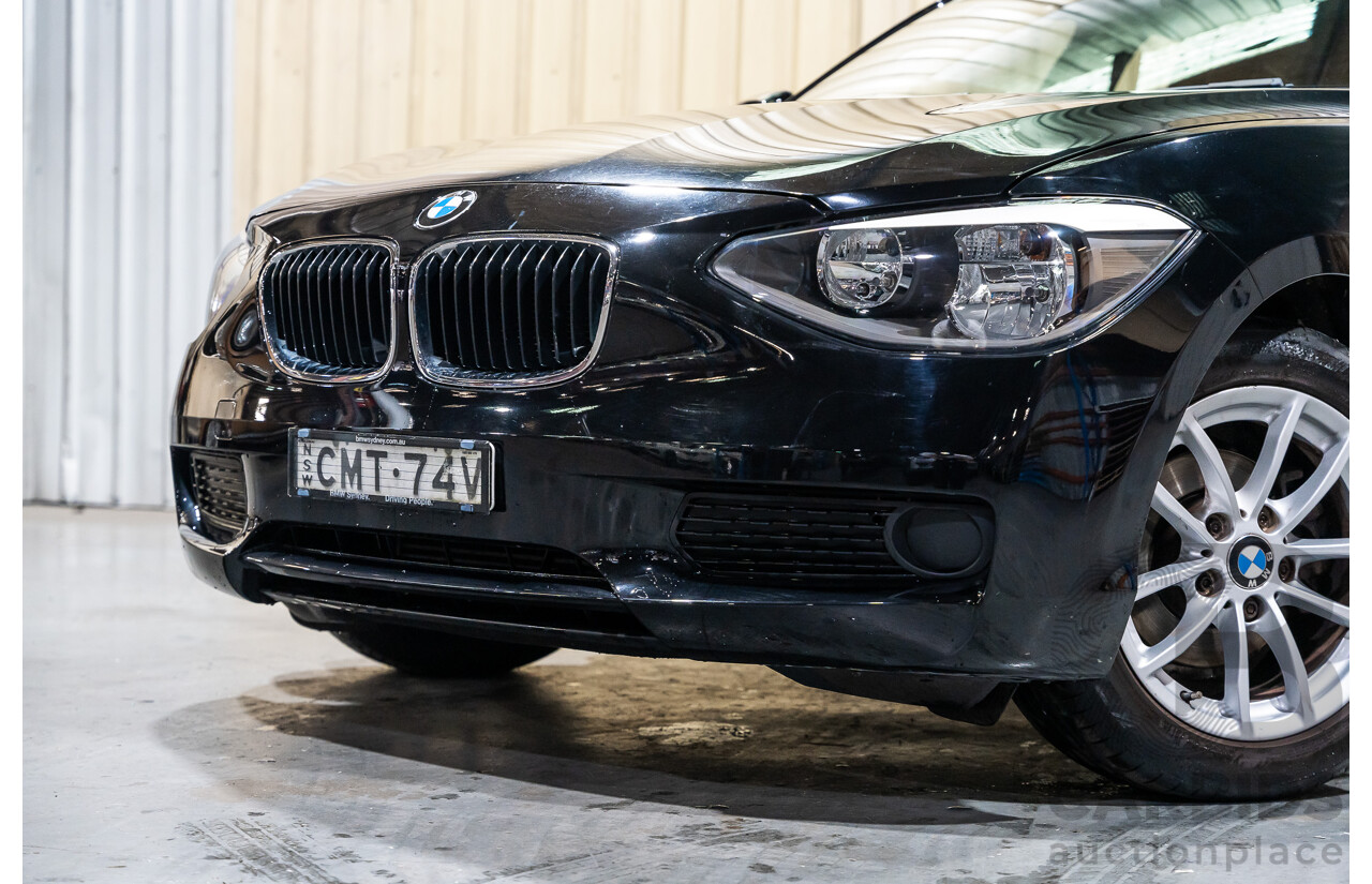 6/2013 BMW 116i F20 5d Hatchback Black Turbo 1.6L
