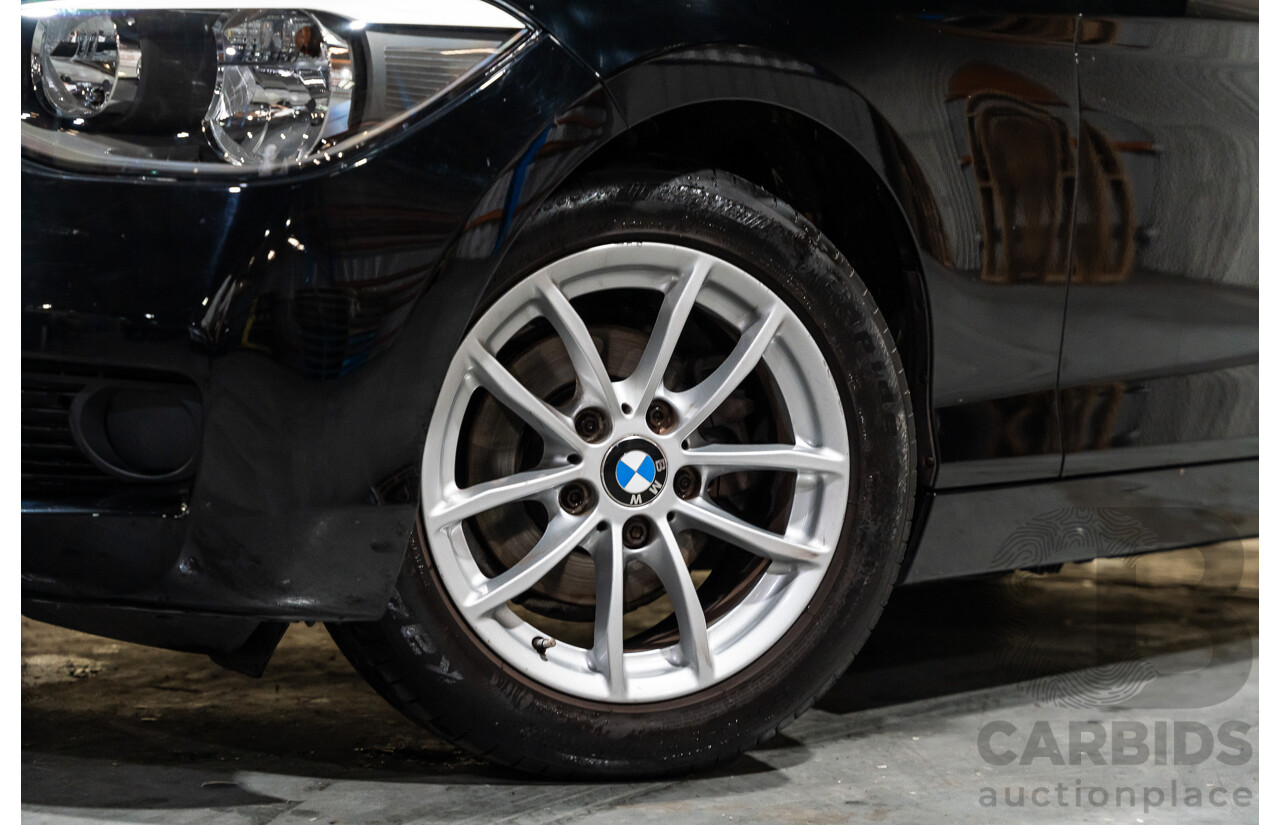 6/2013 BMW 116i F20 5d Hatchback Black Turbo 1.6L
