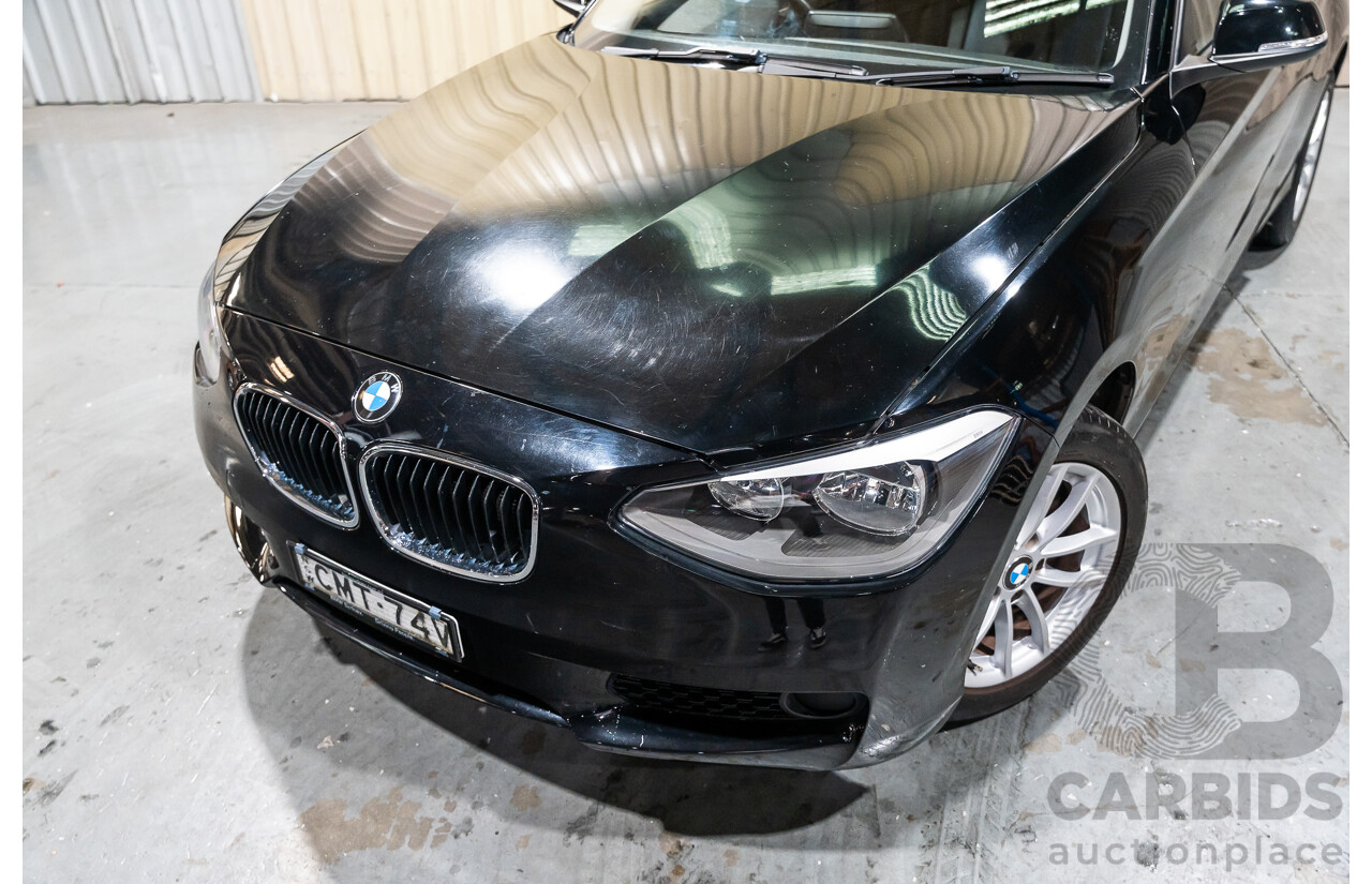6/2013 BMW 116i F20 5d Hatchback Black Turbo 1.6L