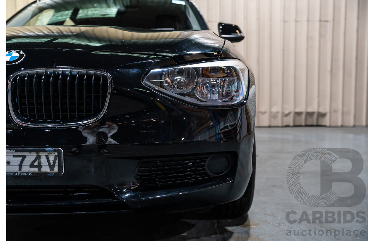 6/2013 BMW 116i F20 5d Hatchback Black Turbo 1.6L