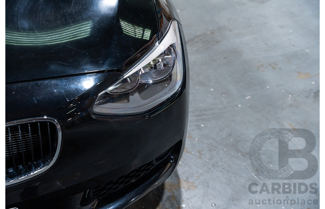 6/2013 BMW 116i F20 5d Hatchback Black Turbo 1.6L