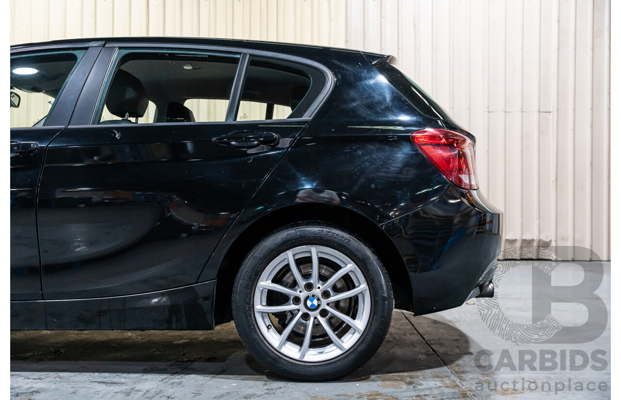 6/2013 BMW 116i F20 5d Hatchback Black Turbo 1.6L