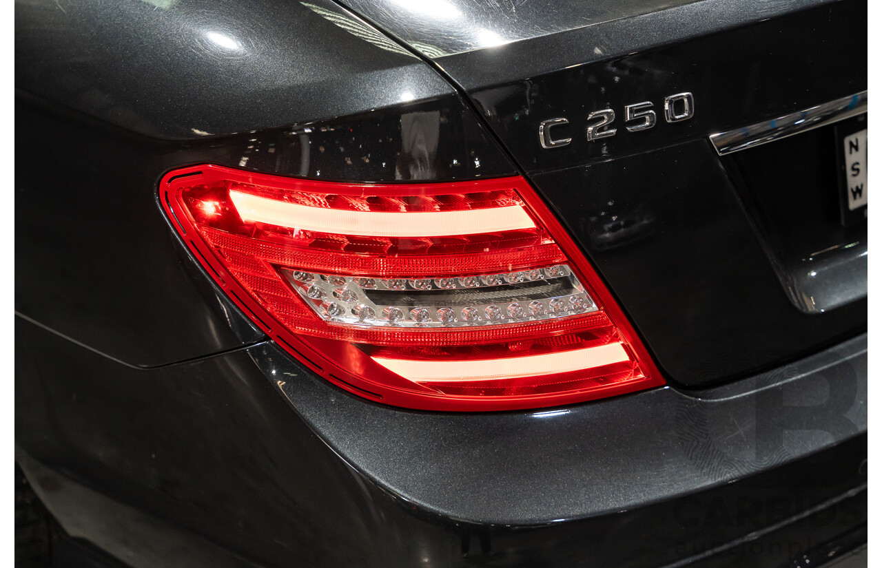 8/2011 Mercedes Benz C250 CDI BE AMG Package W204 MY11 2d Coupe Magnetite Black Metallic Turbo Diesel 2.1L