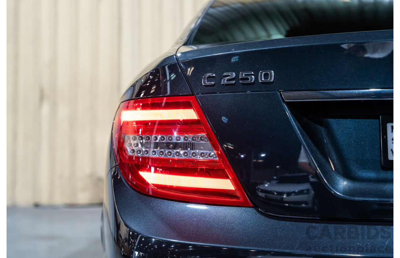 8/2011 Mercedes Benz C250 CDI BE AMG Package W204 MY11 2d Coupe Magnetite Black Metallic Turbo Diesel 2.1L