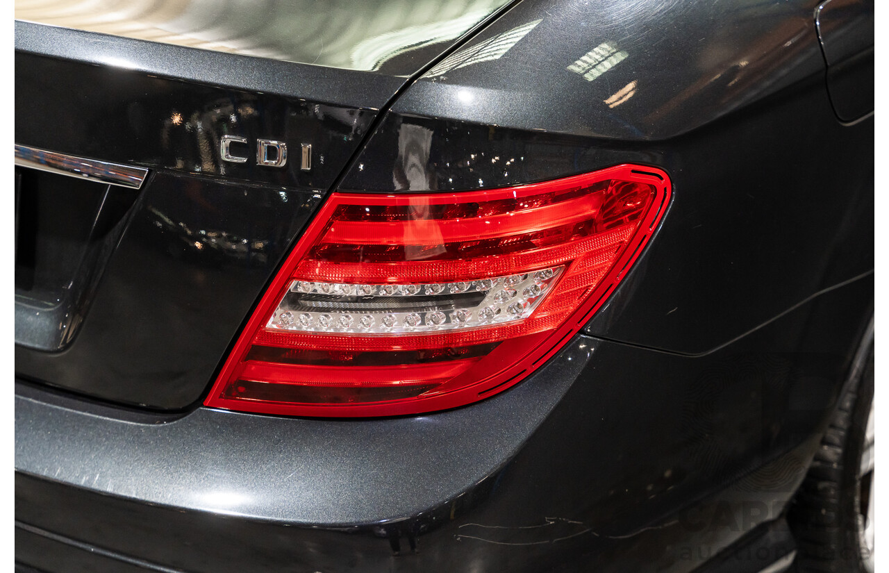 8/2011 Mercedes Benz C250 CDI BE AMG Package W204 MY11 2d Coupe Magnetite Black Metallic Turbo Diesel 2.1L