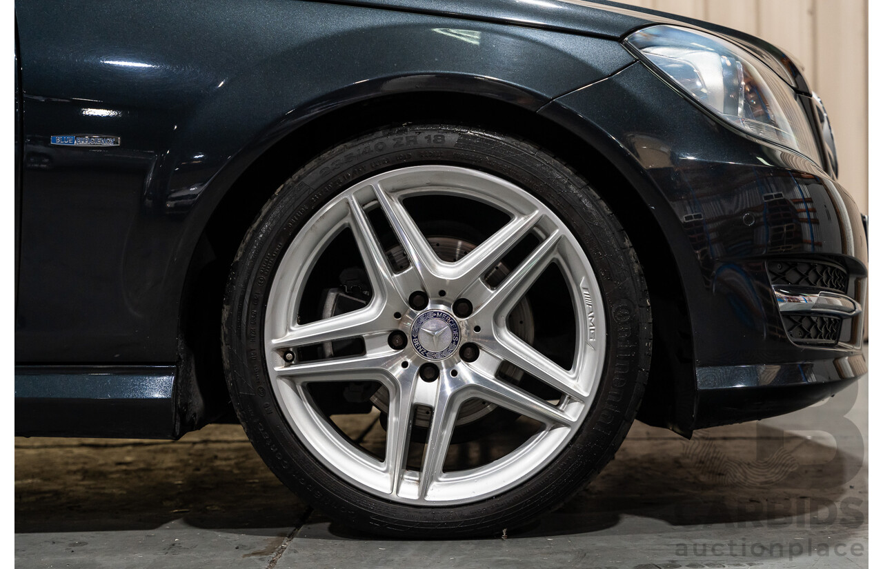 8/2011 Mercedes Benz C250 CDI BE AMG Package W204 MY11 2d Coupe Magnetite Black Metallic Turbo Diesel 2.1L