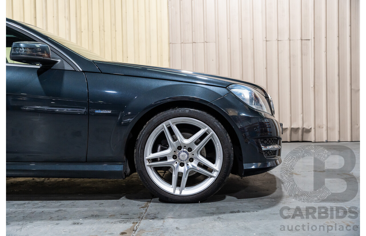 8/2011 Mercedes Benz C250 CDI BE AMG Package W204 MY11 2d Coupe Magnetite Black Metallic Turbo Diesel 2.1L