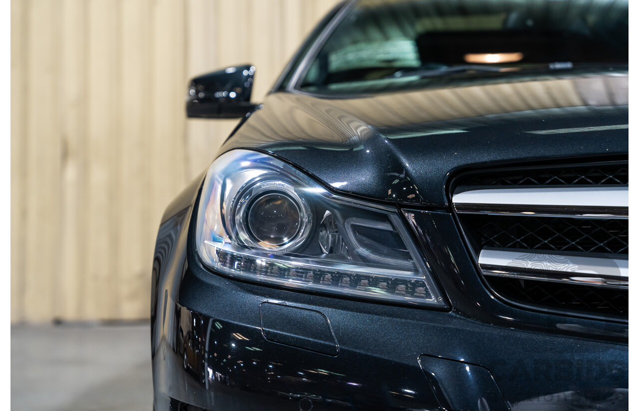 8/2011 Mercedes Benz C250 CDI BE AMG Package W204 MY11 2d Coupe Magnetite Black Metallic Turbo Diesel 2.1L