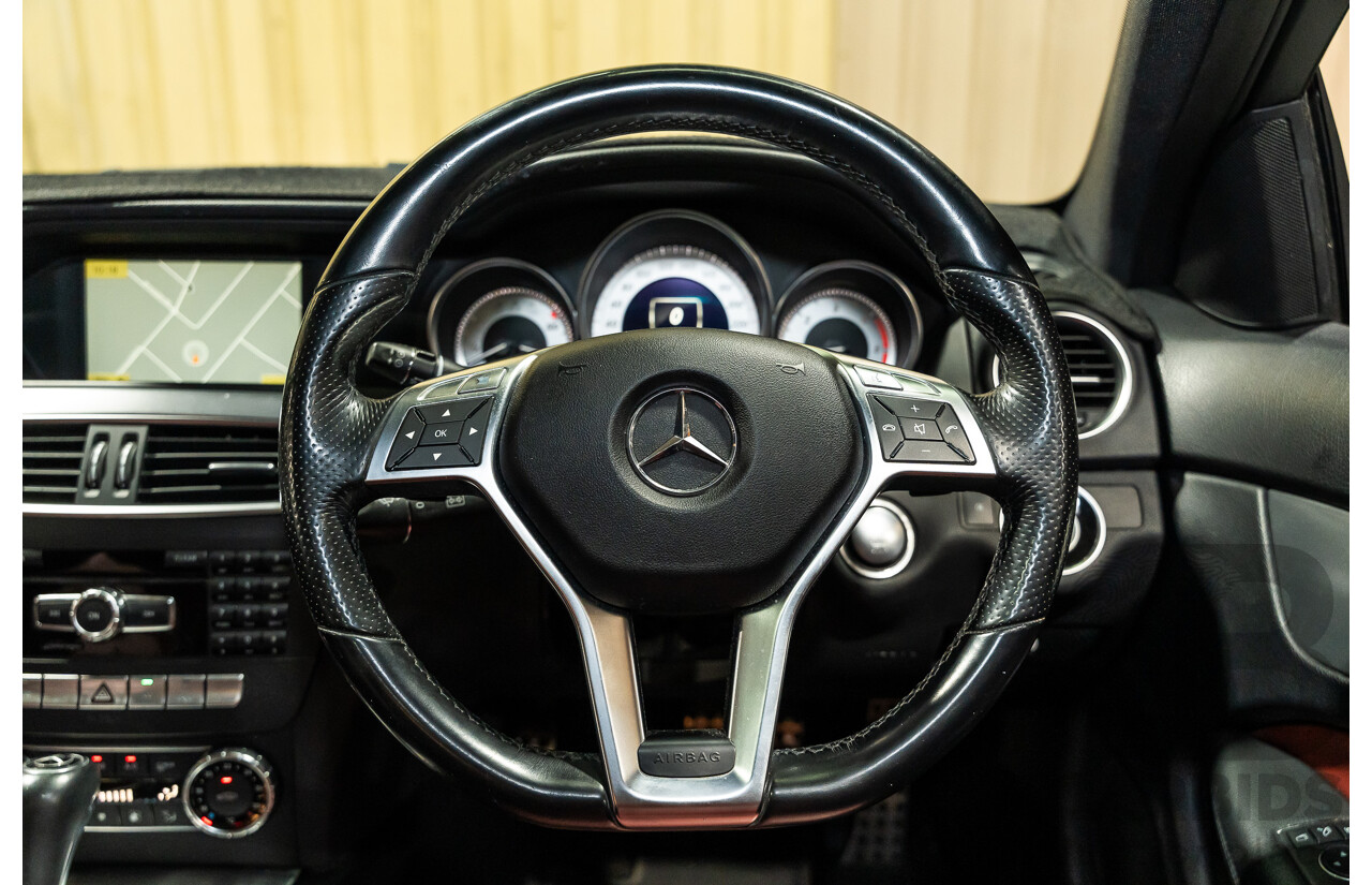 8/2011 Mercedes Benz C250 CDI BE AMG Package W204 MY11 2d Coupe Magnetite Black Metallic Turbo Diesel 2.1L