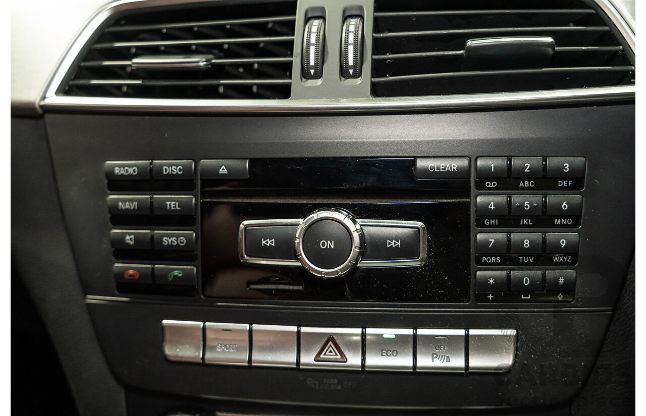 8/2011 Mercedes Benz C250 CDI BE AMG Package W204 MY11 2d Coupe Magnetite Black Metallic Turbo Diesel 2.1L