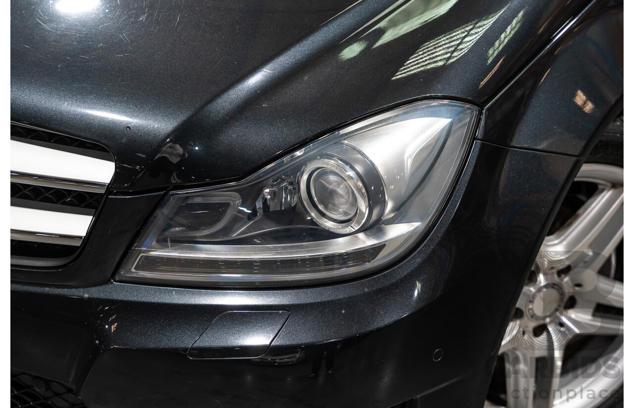 8/2011 Mercedes Benz C250 CDI BE AMG Package W204 MY11 2d Coupe Magnetite Black Metallic Turbo Diesel 2.1L