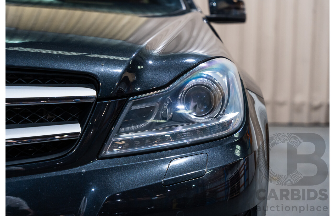 8/2011 Mercedes Benz C250 CDI BE AMG Package W204 MY11 2d Coupe Magnetite Black Metallic Turbo Diesel 2.1L