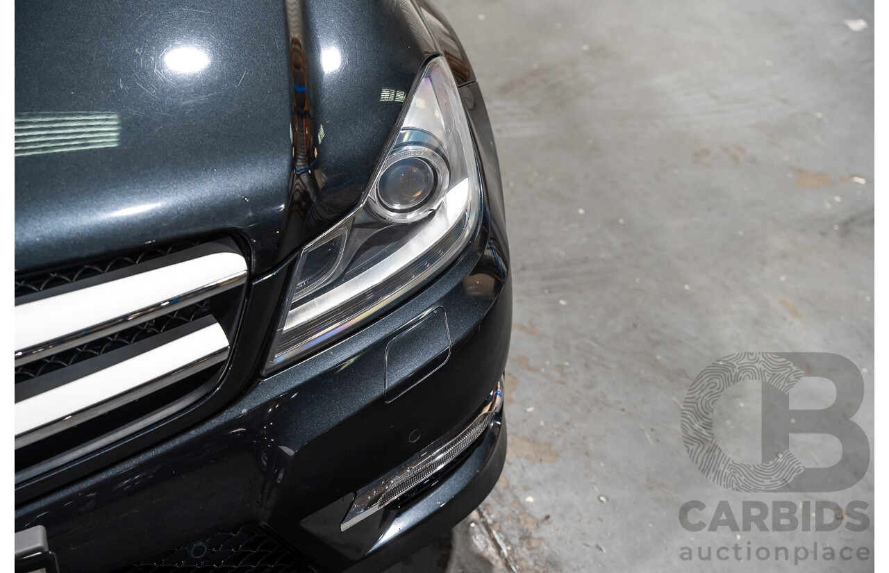 8/2011 Mercedes Benz C250 CDI BE AMG Package W204 MY11 2d Coupe Magnetite Black Metallic Turbo Diesel 2.1L