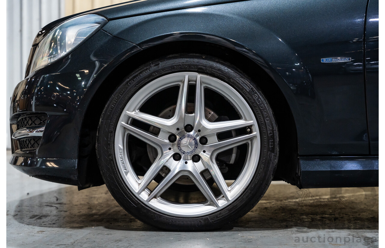 8/2011 Mercedes Benz C250 CDI BE AMG Package W204 MY11 2d Coupe Magnetite Black Metallic Turbo Diesel 2.1L
