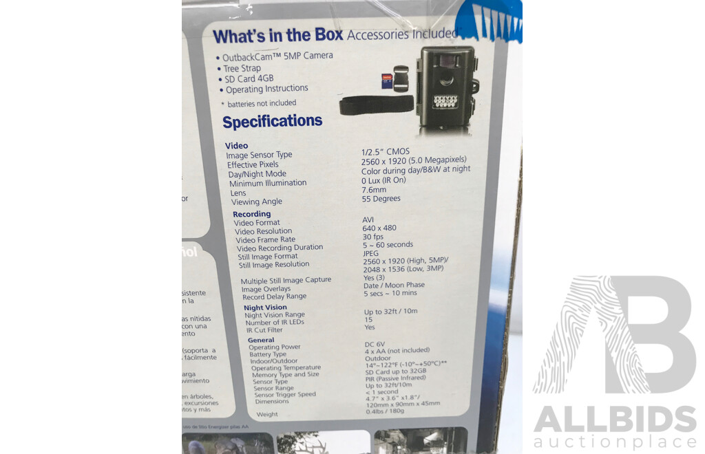 Swann OutbackCam Portable Video 5MP Camera & Recorder