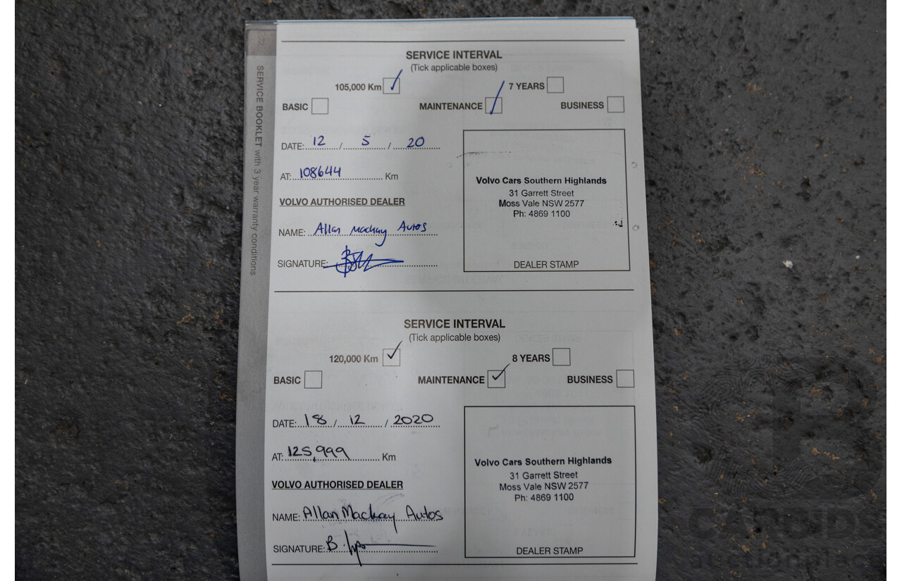 08/2014 Volvo XC60 T5 Luxury DZ MY14 4d Wagon White Turbo 2.0L