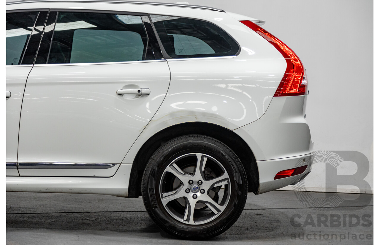 08/2014 Volvo XC60 T5 Luxury DZ MY14 4d Wagon White Turbo 2.0L
