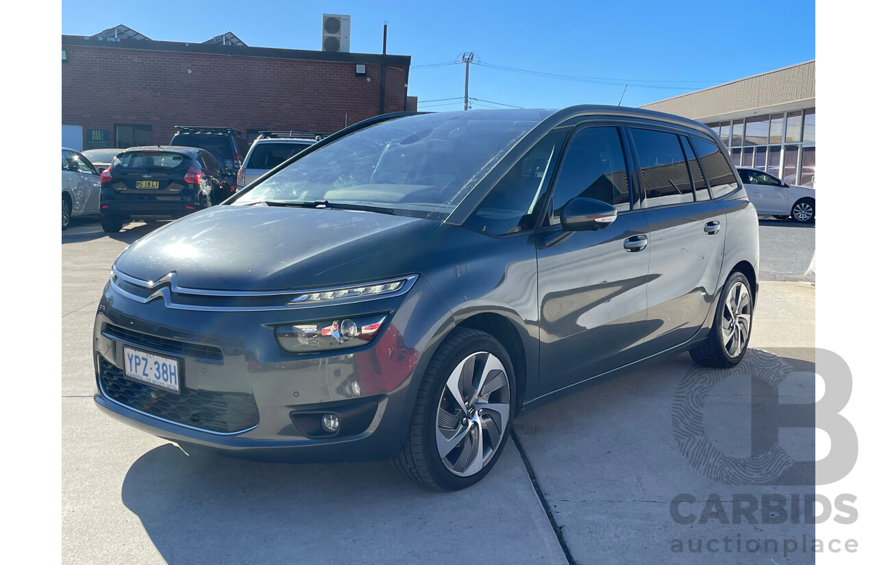 09/2015 Citroen Grand C4 PICASSO EXCLUSIVE FWD B7 MY15 4D Wagon Grey 2.0L
