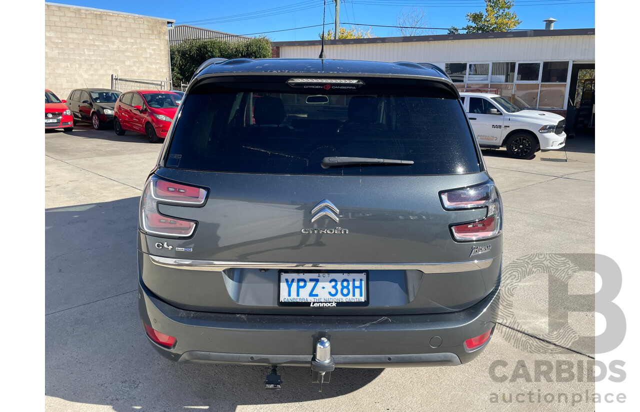 09/2015 Citroen Grand C4 PICASSO EXCLUSIVE FWD B7 MY15 4D Wagon Grey 2.0L