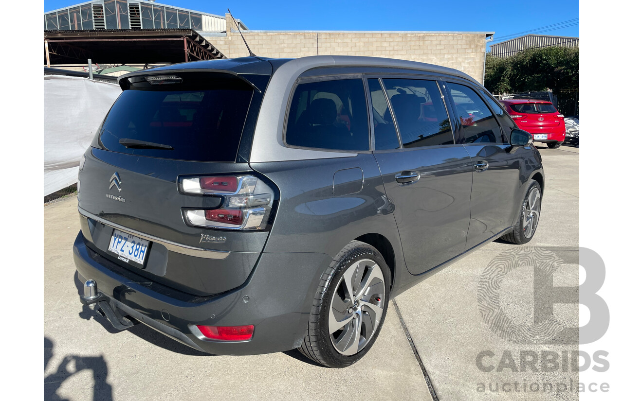 09/2015 Citroen Grand C4 PICASSO EXCLUSIVE FWD B7 MY15 4D Wagon Grey 2.0L