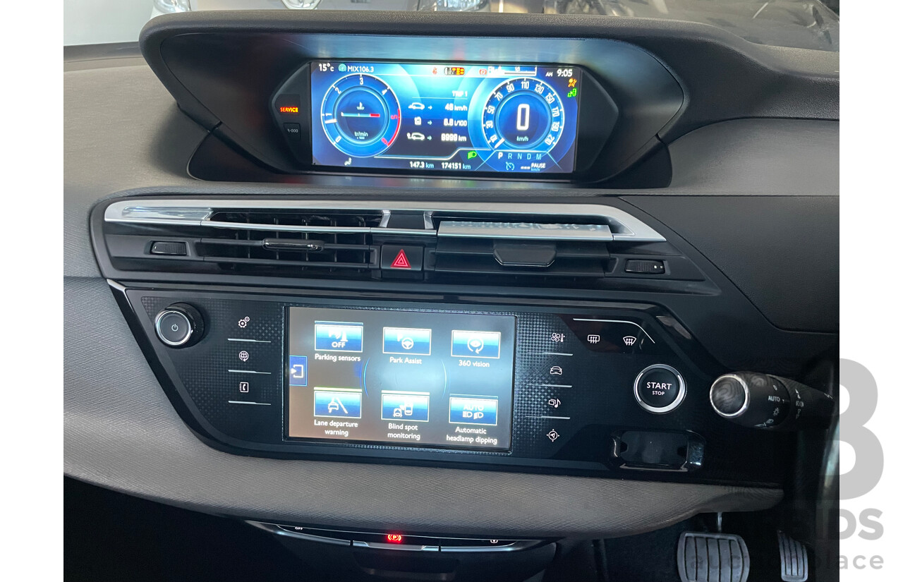 09/2015 Citroen Grand C4 PICASSO EXCLUSIVE FWD B7 MY15 4D Wagon Grey 2.0L