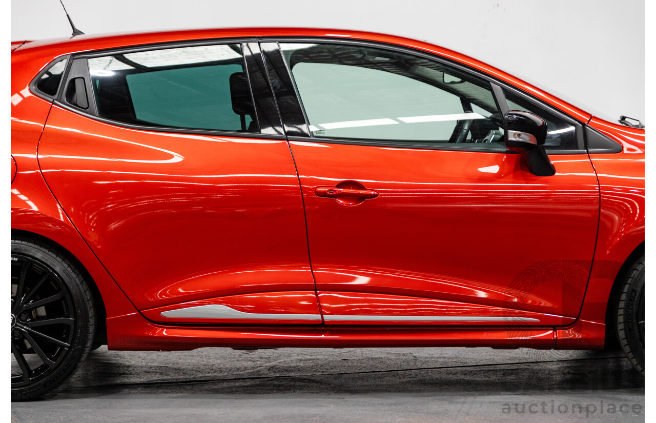 10/2017 Renault Clio RS 200 CUP Premium X98 5d Hatchback Metallic Flame Red Turbo 1.6L