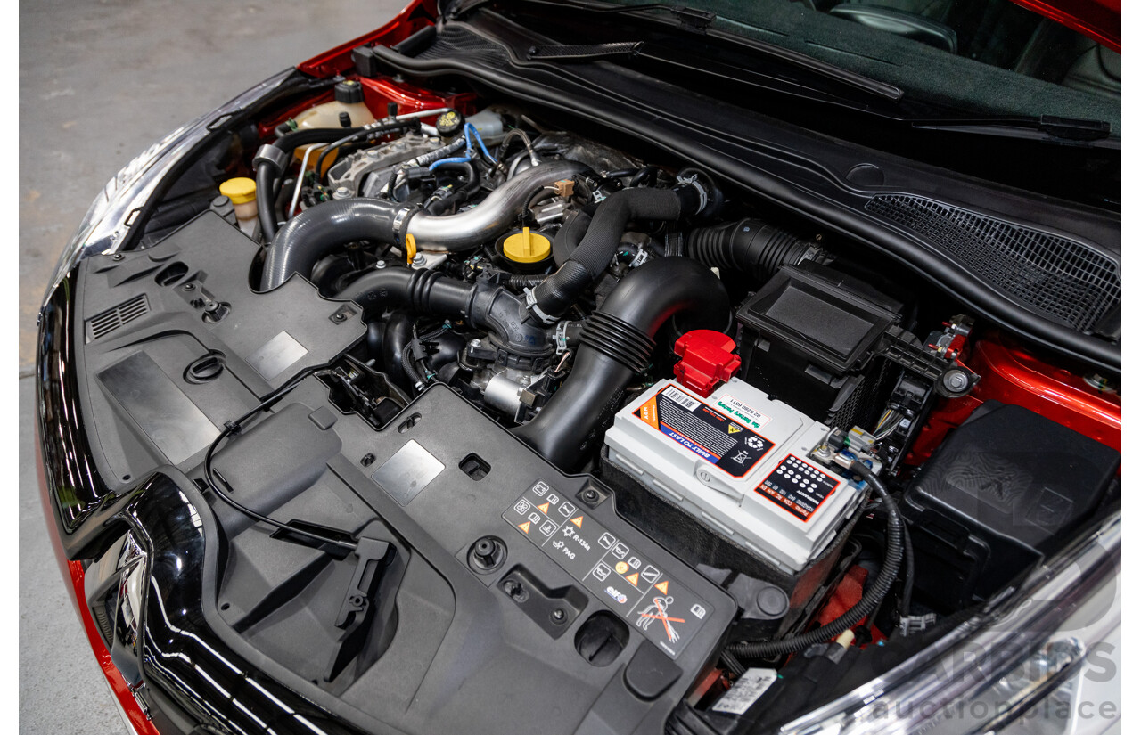 10/2017 Renault Clio RS 200 CUP Premium X98 5d Hatchback Metallic Flame Red Turbo 1.6L