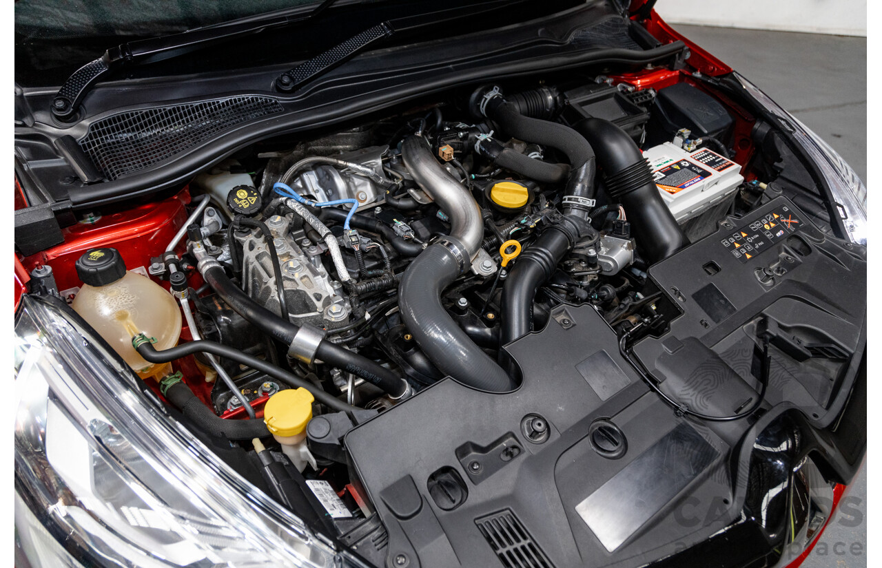 10/2017 Renault Clio RS 200 CUP Premium X98 5d Hatchback Metallic Flame Red Turbo 1.6L