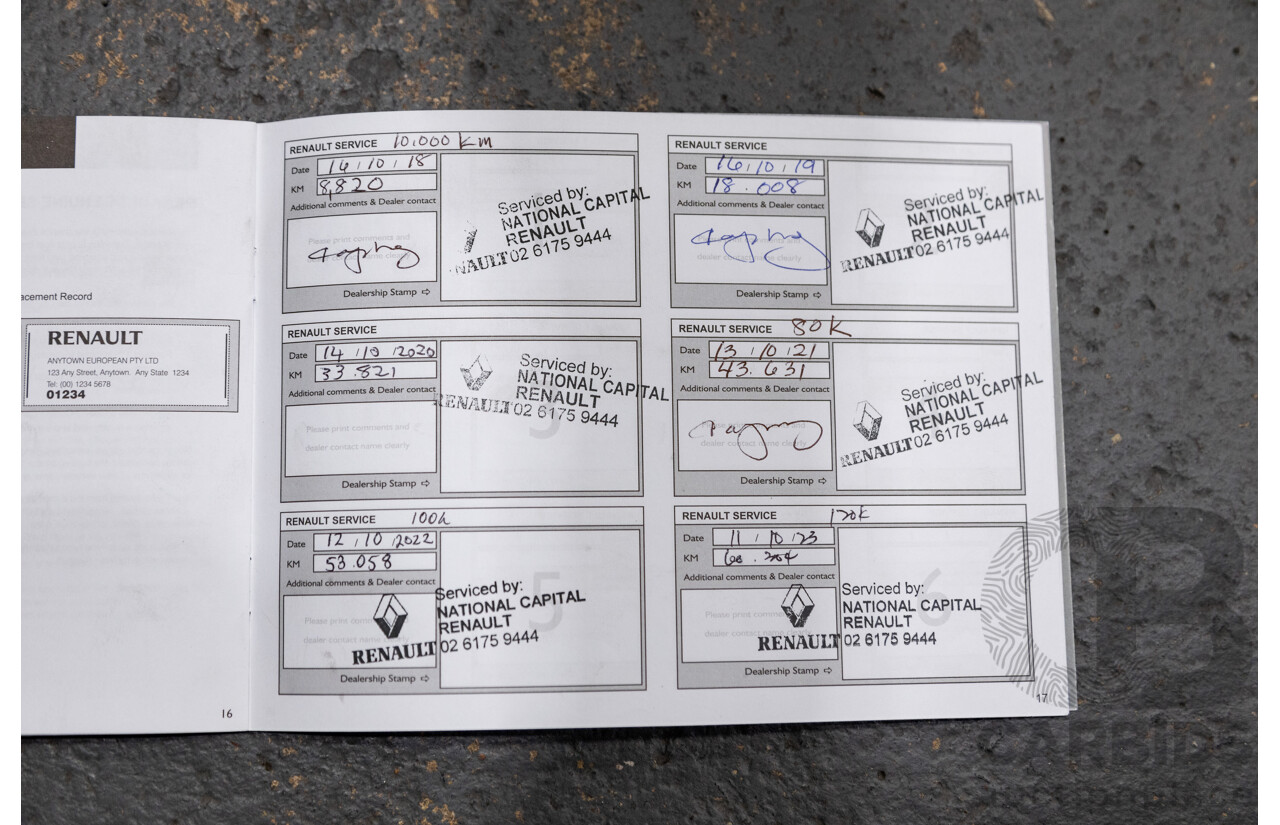 10/2017 Renault Clio RS 200 CUP Premium X98 5d Hatchback Metallic Flame Red Turbo 1.6L