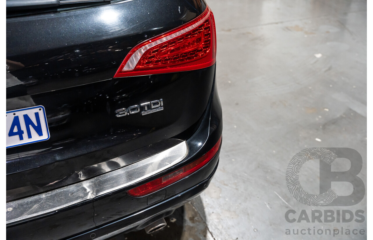 1/2011 Audi Q5 3.0 TDI Quattro (AWD) 8R MY11 4d Wagon Metallic Black Turbo Diesel V6 3.0L