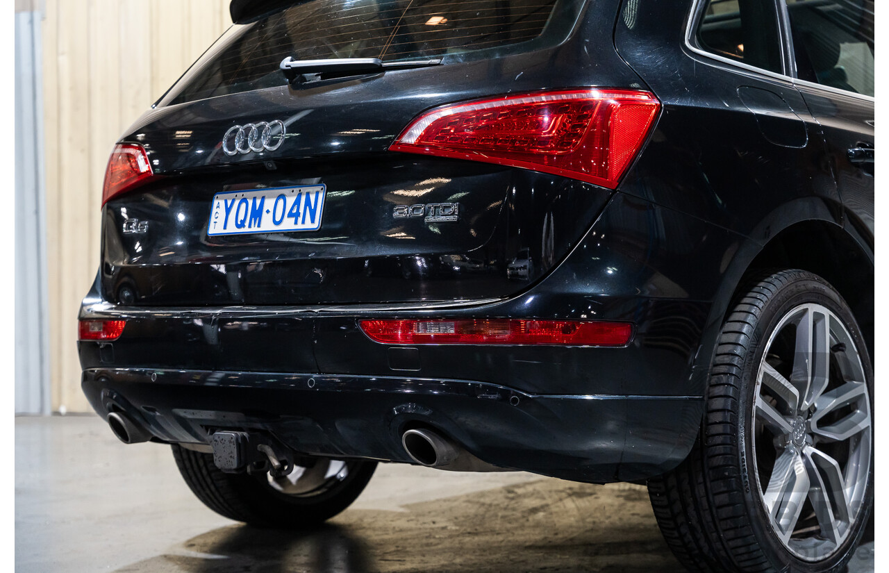 1/2011 Audi Q5 3.0 TDI Quattro (AWD) 8R MY11 4d Wagon Metallic Black Turbo Diesel V6 3.0L